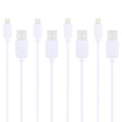 4 PCS HAWEEL 1m High Speed 8 pin to USB Sync and Charging Cable Kit for iPhone, iPad(White) - Normal Style Cable by PMC TechLife | Online Shopping South Africa | PMC TechLife | Buy Now Pay Later Mobicred