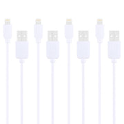 4 PCS HAWEEL 1m High Speed 8 pin to USB Sync and Charging Cable Kit for iPhone, iPad(White)