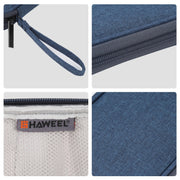 HAWEEL Electronic Organizer Storage Bag for Cellphones, Power Bank, Cables, Mouse, Earphones(Dark Blue)