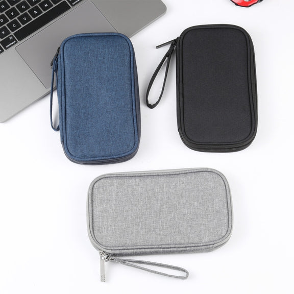 HAWEEL Electronic Organizer Storage Bag for Cellphones, Power Bank, Cables, Mouse, Earphones(Dark Blue)
