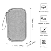 HAWEEL Electronic Organizer Storage Bag for Cellphones, Power Bank, Cables, Mouse, Earphones(Grey)
