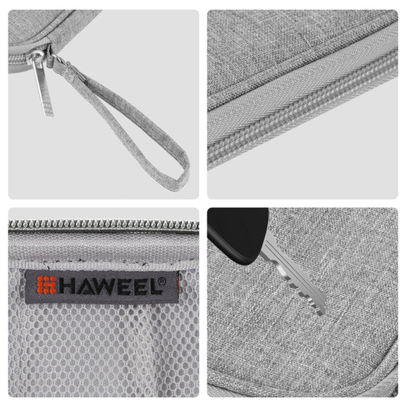 HAWEEL Electronic Organizer Storage Bag for Cellphones, Power Bank, Cables, Mouse, Earphones(Grey)