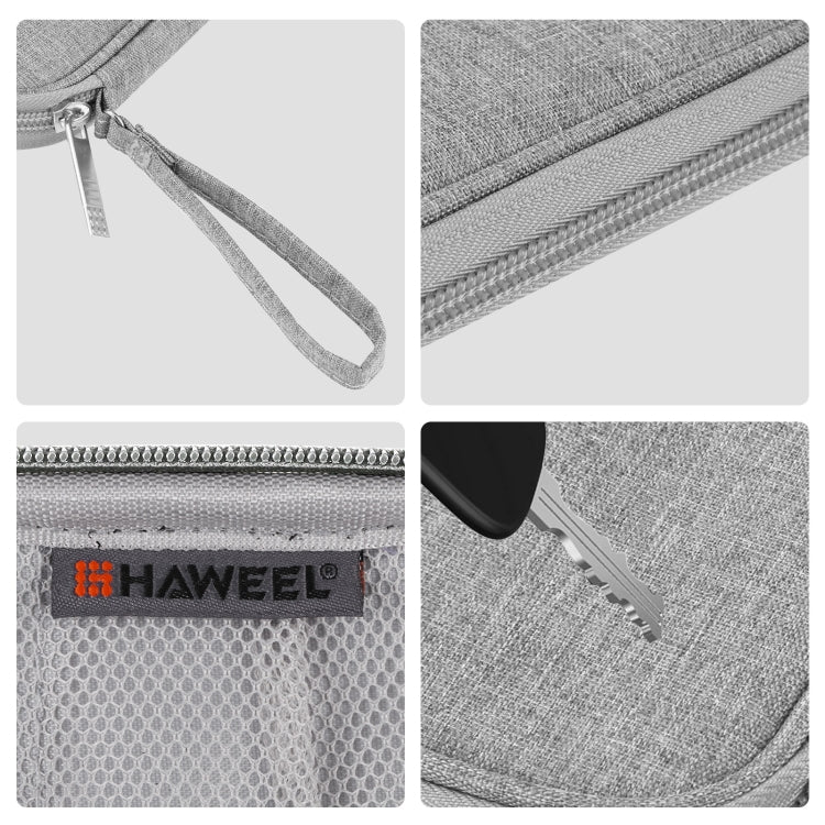 HAWEEL Electronic Organizer Storage Bag for Cellphones, Power Bank, Cables, Mouse, Earphones(Grey)