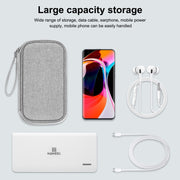 HAWEEL Electronic Organizer Storage Bag for Cellphones, Power Bank, Cables, Mouse, Earphones(Grey)