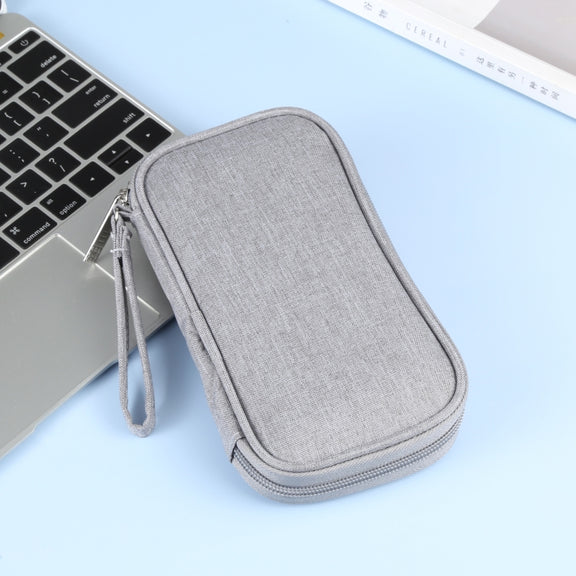 HAWEEL Electronic Organizer Storage Bag for Cellphones, Power Bank, Cables, Mouse, Earphones(Grey)