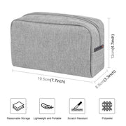 HAWEEL Electronics Organizer Storage Bag for Charger, Power Bank, Cables, Mouse, Earphones, Size: L(Grey)