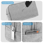 HAWEEL Electronics Organizer Storage Bag for Charger, Power Bank, Cables, Mouse, Earphones, Size: L(Grey)