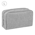HAWEEL Electronics Organizer Storage Bag for Charger, Power Bank, Cables, Mouse, Earphones, Size: L(Grey) - Digital Storage Bag by HAWEEL | Online Shopping South Africa | PMC TechLife | Buy Now Pay Later Mobicred