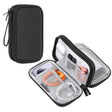 HAWEEL Electronic Organizer Double Layers Storage Bag for Cables, Charger, Power Bank, Phones, Earphones(Black) - free shipping - PMC TechLife - Order now!