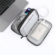 HAWEEL Electronic Organizer Double Layers Storage Bag for Cables, Charger, Power Bank, Phones, Earphones(Black)