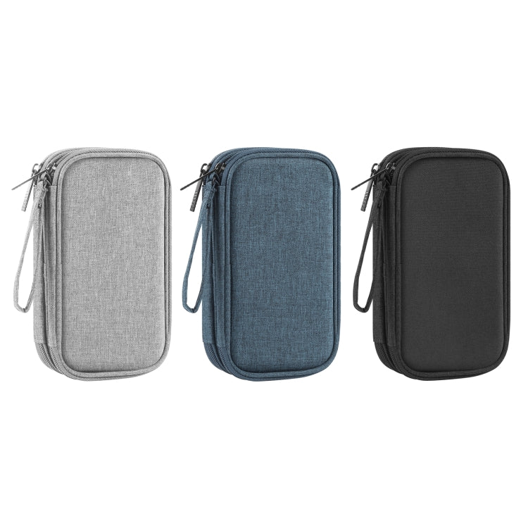 HAWEEL Electronic Organizer Double Layers Storage Bag for Cables, Charger, Power Bank, Phones, Earphones(Black)