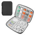 HAWEEL Watch Band Organizer Box Earphones / U Disk / Digital Cable Storage Case(Black) - free shipping - PMC TechLife - Order now!