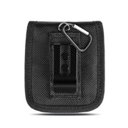 HAWEEL Flip Phone Nylon Cloth Belt Clip Carrying Pouch Bag (Black)
