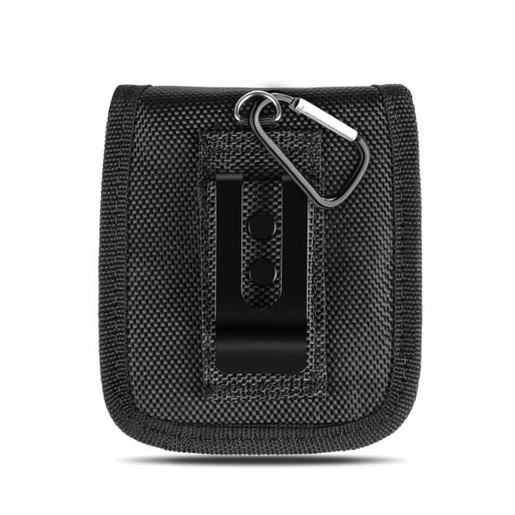 HAWEEL Flip Phone Nylon Cloth Belt Clip Carrying Pouch Bag (Black)