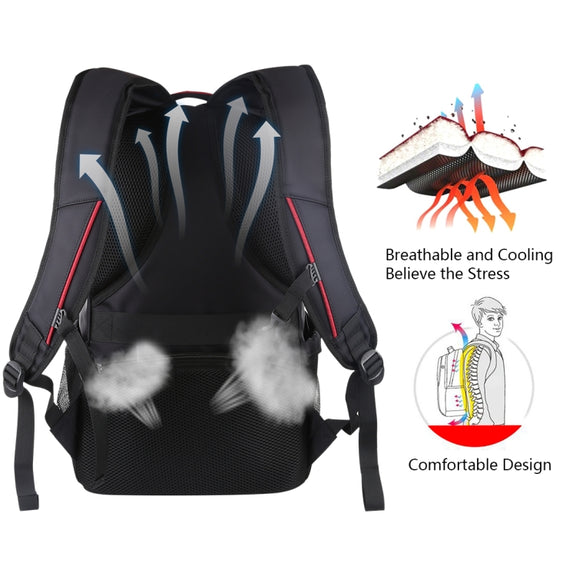 HAWEEL Foldable Removable Outdoor Portable Dual Shoulders Laptop Backpack(Black)