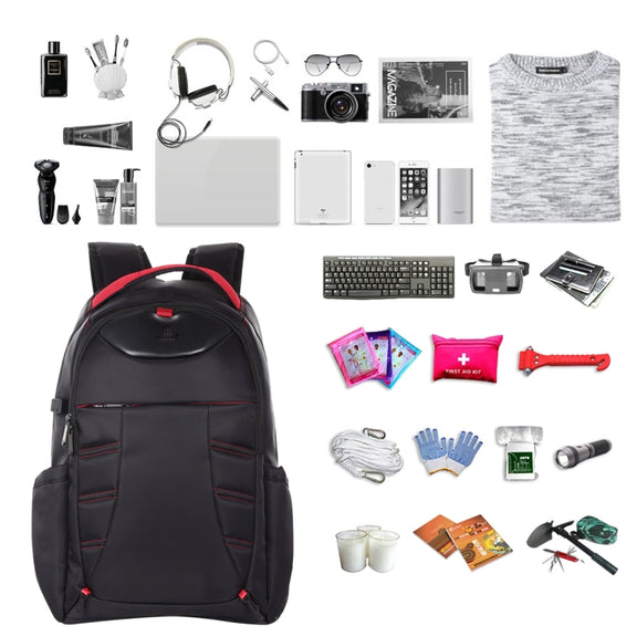 HAWEEL Foldable Removable Outdoor Portable Dual Shoulders Laptop Backpack(Black)