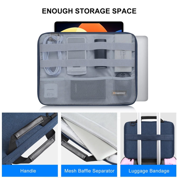 HAWEEL 13.0 inch-14.0 inch Briefcase Crossbody Laptop Bag For Macbook, Lenovo Thinkpad, ASUS, HP(Navy Blue)