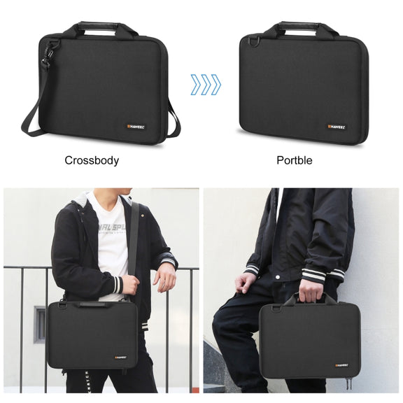 HAWEEL 15.0 inch -16.0 inch Briefcase Crossbody Laptop Bag For Macbook, Lenovo Thinkpad, ASUS, HP(Black)