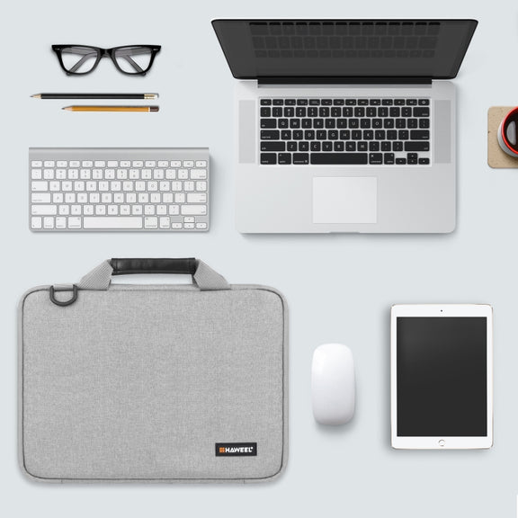 HAWEEL 15.0 inch -16.0 inch Briefcase Crossbody Laptop Bag For Macbook, Lenovo Thinkpad, ASUS, HP(Grey)