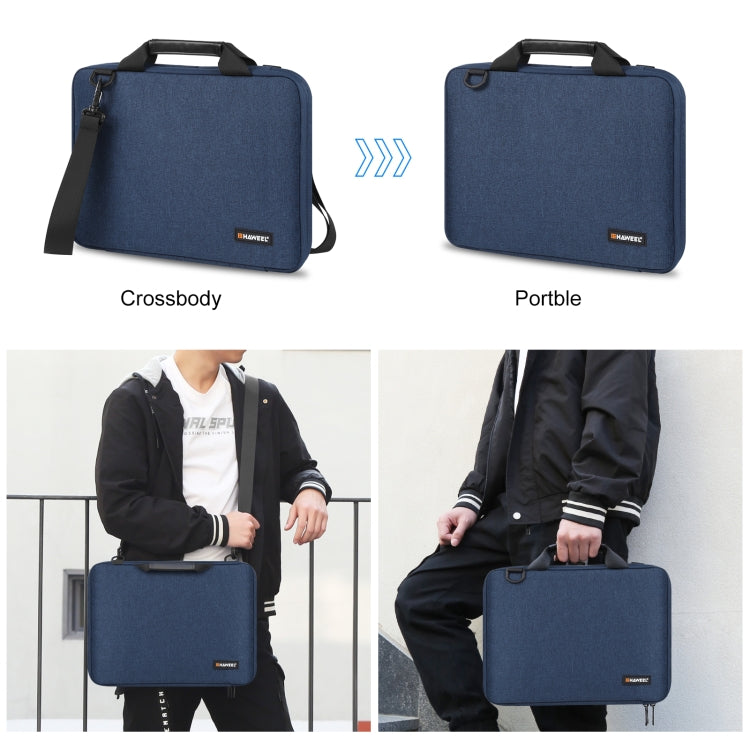 HAWEEL 15.0 inch -16.0 inch Briefcase Crossbody Laptop Bag For Macbook, Lenovo Thinkpad, ASUS, HP(Navy Blue)