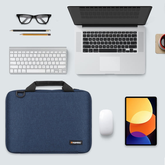 HAWEEL 15.0 inch -16.0 inch Briefcase Crossbody Laptop Bag For Macbook, Lenovo Thinkpad, ASUS, HP(Navy Blue)