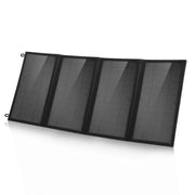 HAWEEL 24W 4 Panels Foldable Solar Panel Charger Bag with 5V / 3.1A Max Dual USB Ports, Support QC3.0 and AFC