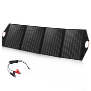 HAWEEL 100W Foldable Solar Panel Charger Travel Folding Bag (Black)