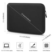 HAWEEL 13 inch Laptop Sleeve Case Zipper Briefcase Bag for 12.5-13.5 inch Laptop(Black)