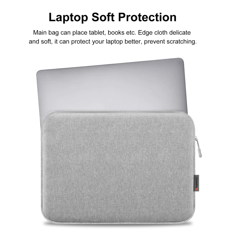 HAWEEL 16 inch Laptop Sleeve Case Zipper Briefcase Bag for 15-16.7 inch Laptop(Grey)
