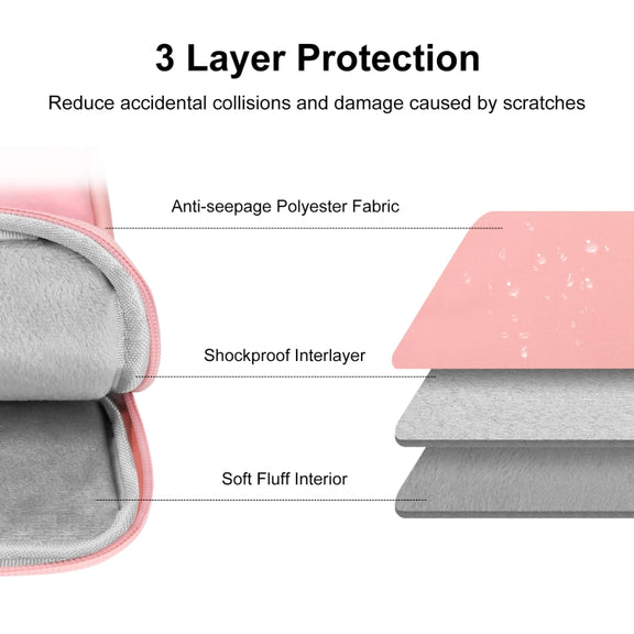 HAWEEL Splash-proof Pouch Sleeve Tablet Bag for iPad mini, 7.9-8.4 inch Tablets(Pink)