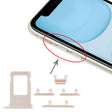 SIM Card Tray + Side Key for iPhone 11(White) - Others by PMc TechLife | Online Shopping South Africa | PMc TechLife | Buy Now Pay Later Mobicred