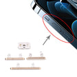 Power Button and Volume Control Button for iPhone 12 Pro(Gold) - Metal Parts by PMc TechLife | Online Shopping South Africa | PMc TechLife | Buy Now Pay Later Mobicred