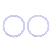 2 PCS Rear Camera Glass Lens Metal Protector Hoop Ring for iPhone 12(Purple)