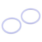 2 PCS Rear Camera Glass Lens Metal Protector Hoop Ring for iPhone 12(Purple)