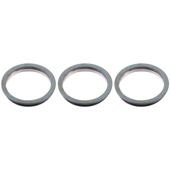 3 PCS Rear Camera Glass Lens Metal Protector Hoop Ring for iPhone 12 Pro(Aqua Blue)