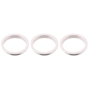 3 PCS Rear Camera Glass Lens Metal Protector Hoop Ring for iPhone 12 Pro(Silver)