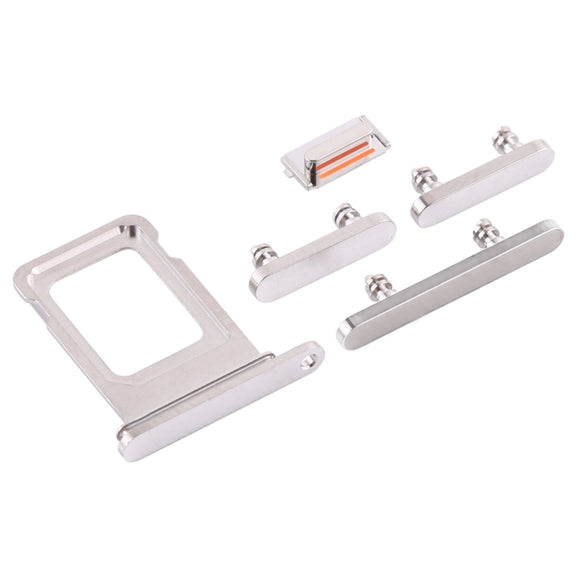 SIM Card Tray + SIM Card Tray + Side Keys for iPhone 12 Pro(White)