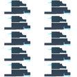 10 PCS Motherboard Heat Dissipation Sticker for iPhone 12/12 Pro - Others by PMc TechLife | Online Shopping South Africa | PMc TechLife | Buy Now Pay Later Mobicred