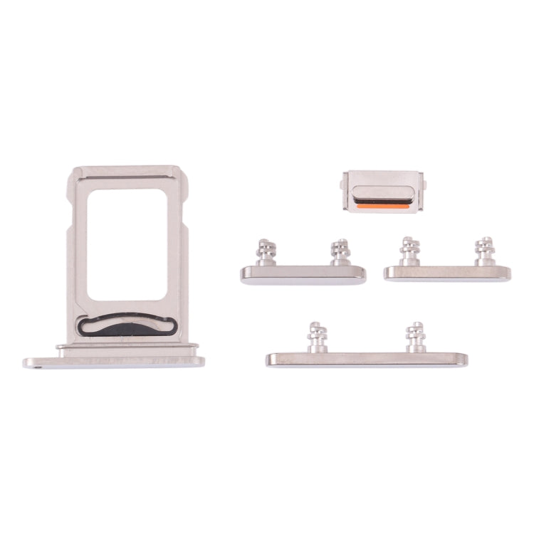 SIM Card Tray + SIM Card Tray + Side Keys for iPhone 13 Pro(Silver)