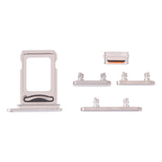 SIM Card Tray + SIM Card Tray + Side Keys for iPhone 13 Pro(Silver)