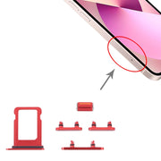 SIM Card Tray + Side Keys for iPhone 13 Mini(Red)