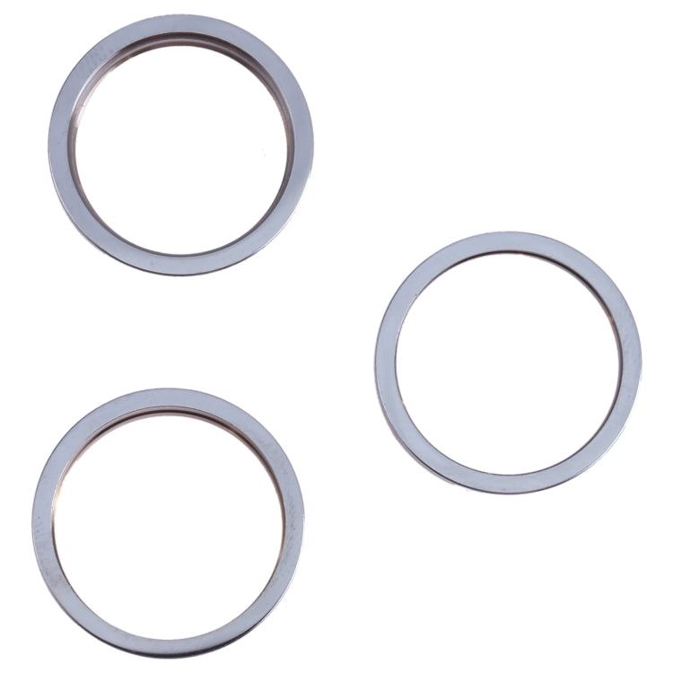 3 PCS Rear Camera Glass Lens Metal Outside Protector Hoop Ring for iPhone 13 Pro Max(Blue)