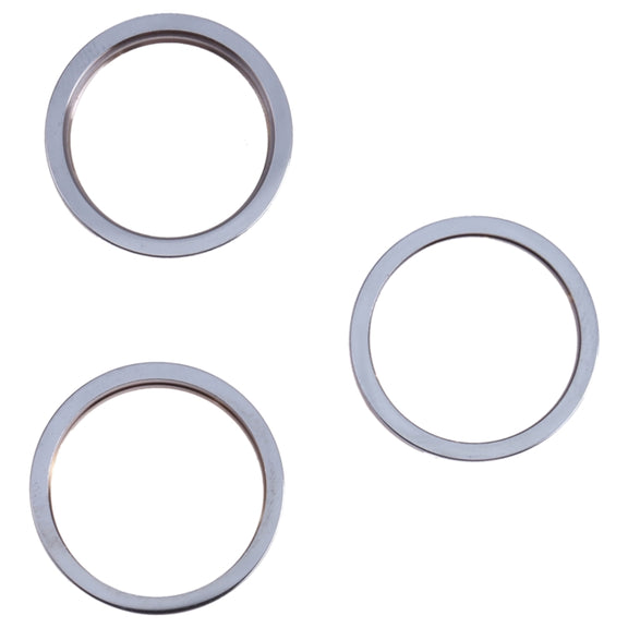 3 PCS Rear Camera Glass Lens Metal Outside Protector Hoop Ring for iPhone 13 Pro Max(Blue)