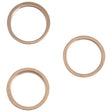 3 PCS Rear Camera Glass Lens Metal Outside Protector Hoop Ring for iPhone 13 Pro(Gold) - Camera Series by PMc TechLife | Online Shopping South Africa | PMc TechLife | Buy Now Pay Later Mobicred