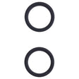 2 PCS Rear Camera Glass Lens Metal Outside Protector Hoop Ring for iPhone 13 mini(Black) - Camera Series by PMc TechLife | Online Shopping South Africa | PMc TechLife | Buy Now Pay Later Mobicred