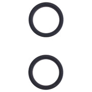 2 PCS Rear Camera Glass Lens Metal Outside Protector Hoop Ring for iPhone 13 mini(Black)