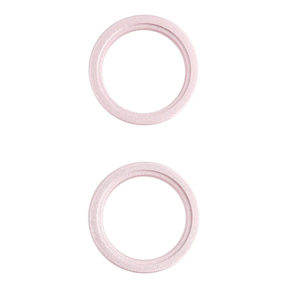 2 PCS Rear Camera Glass Lens Metal Outside Protector Hoop Ring for iPhone 13 mini(Gold)