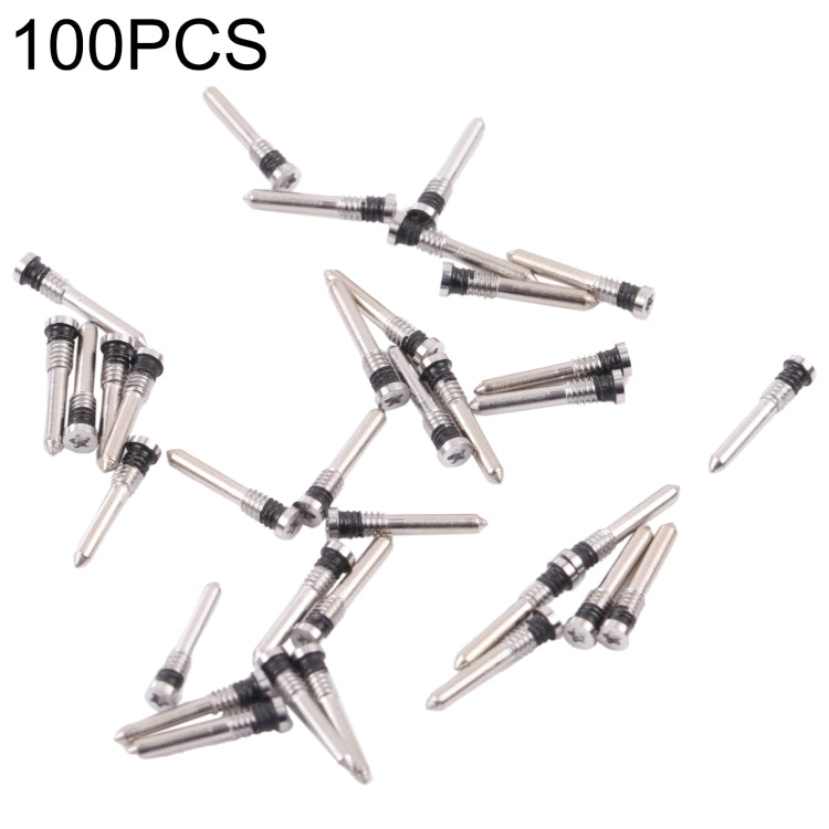 100 PCS Charging Port Screws for iPhone 13 mini (Silver)