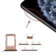SIM Card Tray + Side Key for iPhone 11 Pro / 11 Pro Max(Gold) - Others by PMc TechLife | Online Shopping South Africa | PMc TechLife | Buy Now Pay Later Mobicred