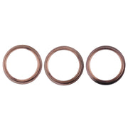 3 PCS Rear Camera Glass Lens Metal Protector Hoop Ring for iPhone 11 Pro & 11 Pro Max(Gold)